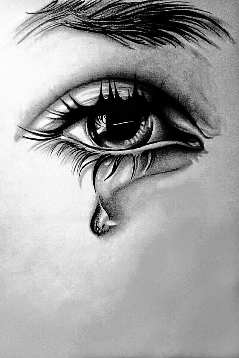 eyes crying art