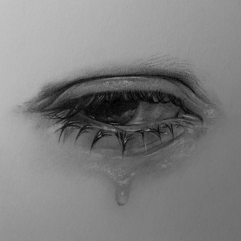 eyes crying cartoon