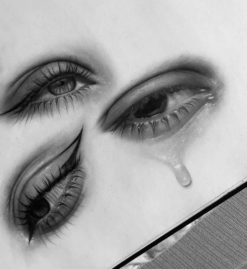 eyes crying drawing cartoon