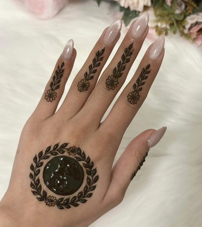 floral mehndi designs for hands