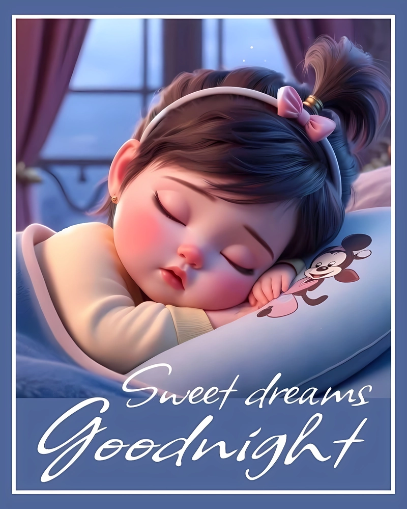 good night images with cute babies hd