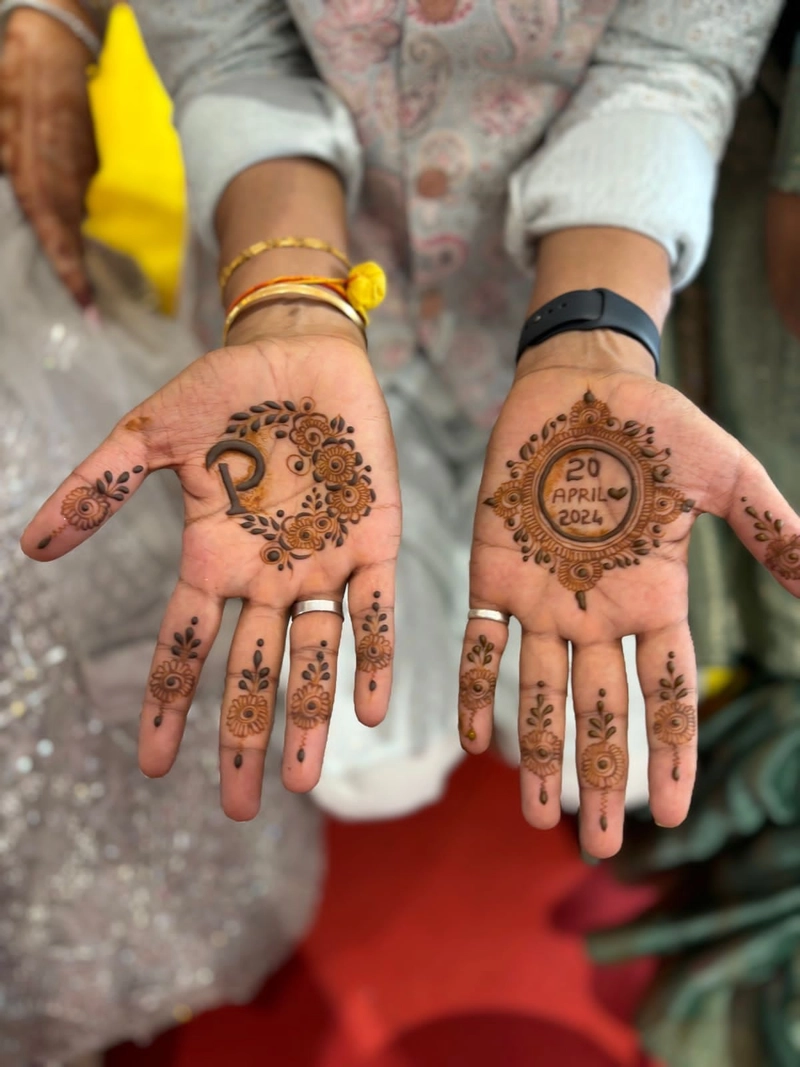 groom mehendi design images