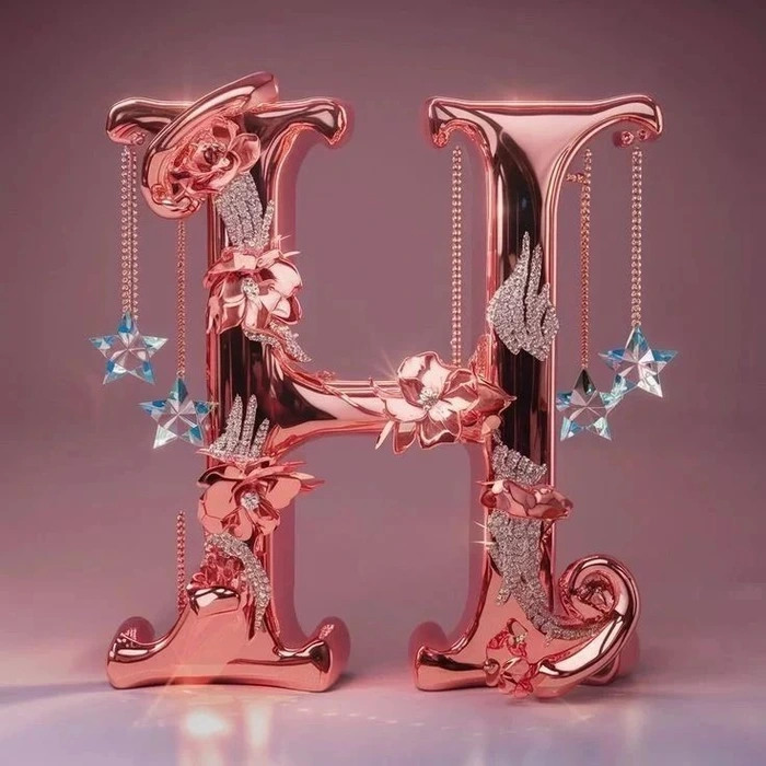 h letter dp 3d