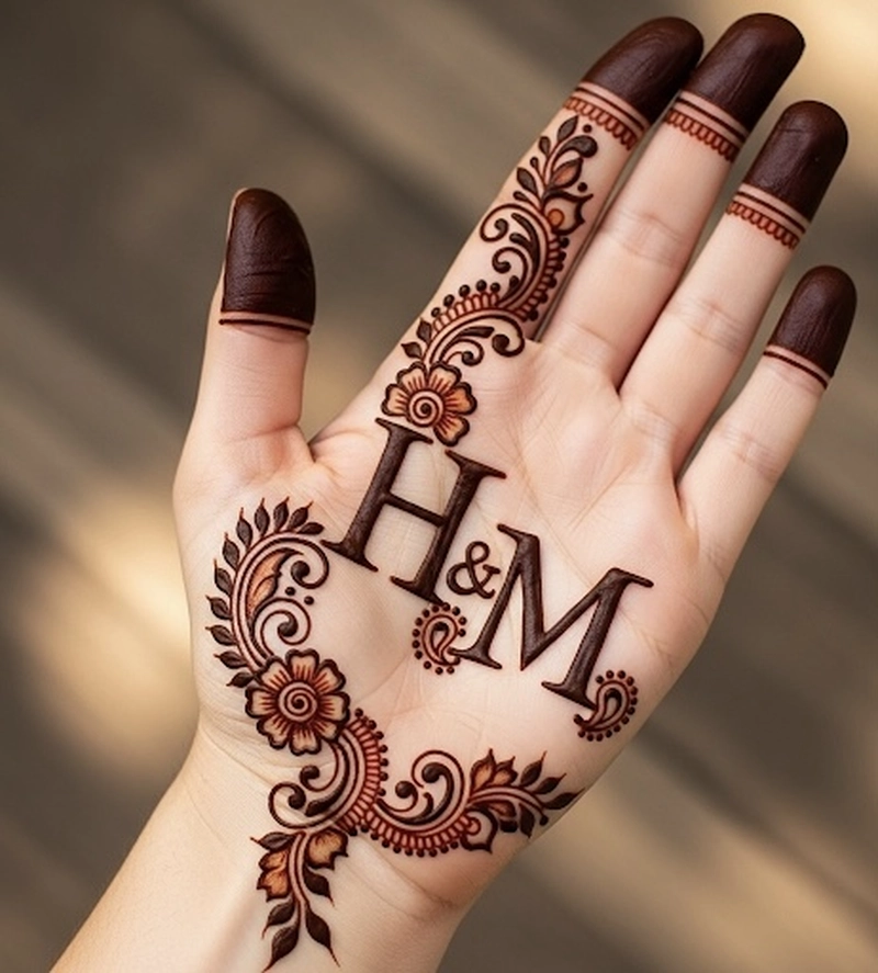 h m mehndi designs