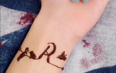 h r mehndi design