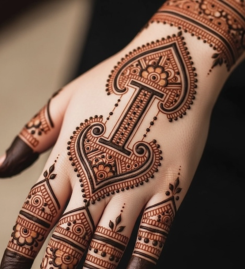 i mehndi design back hand