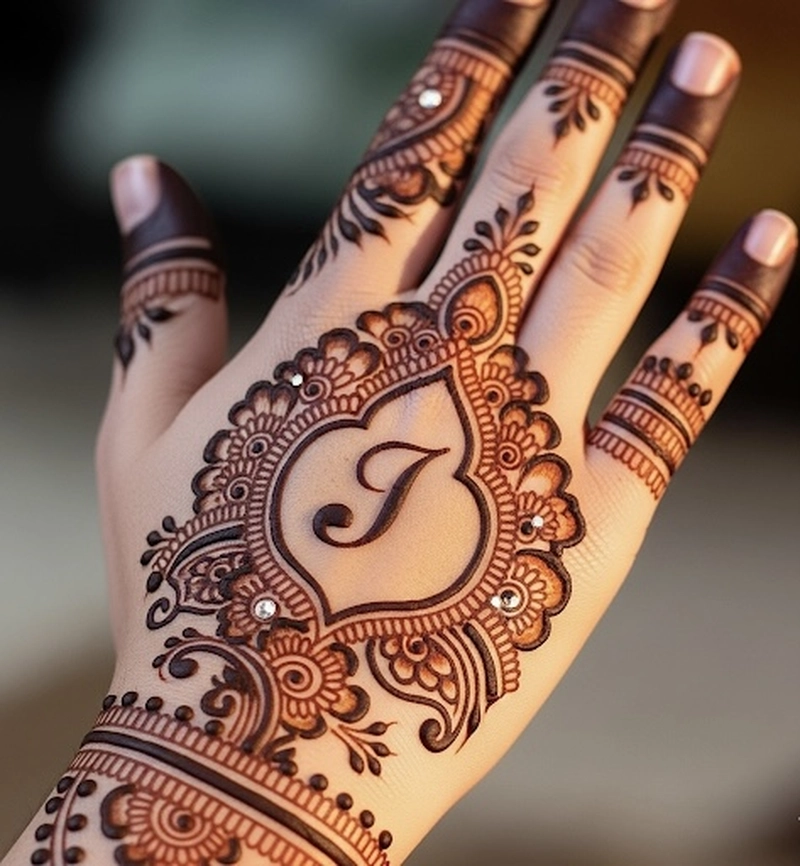 i mehndi design simple picture