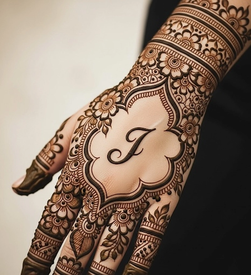 i name tattoo mehndi design pic