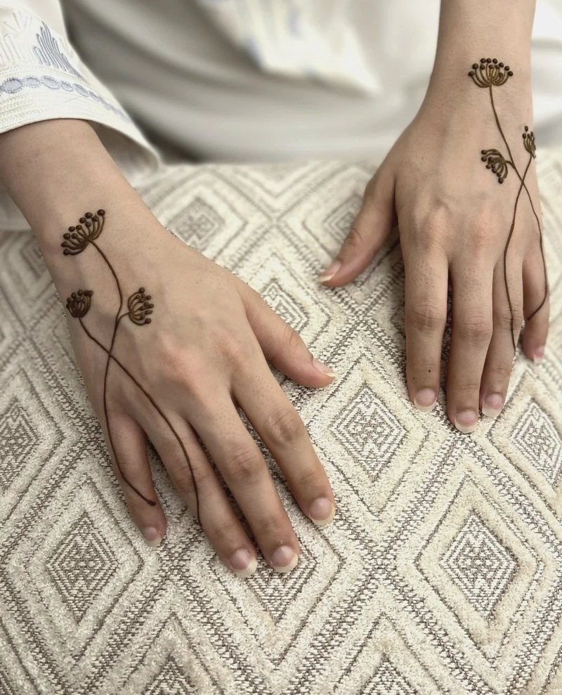 indo western mehndi design