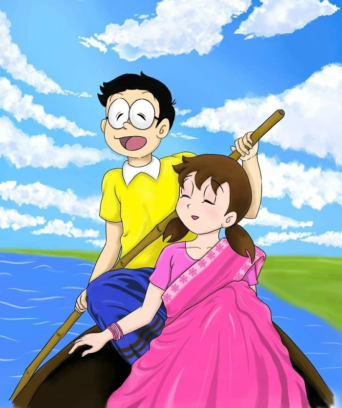 insta dp nobita and shizuka