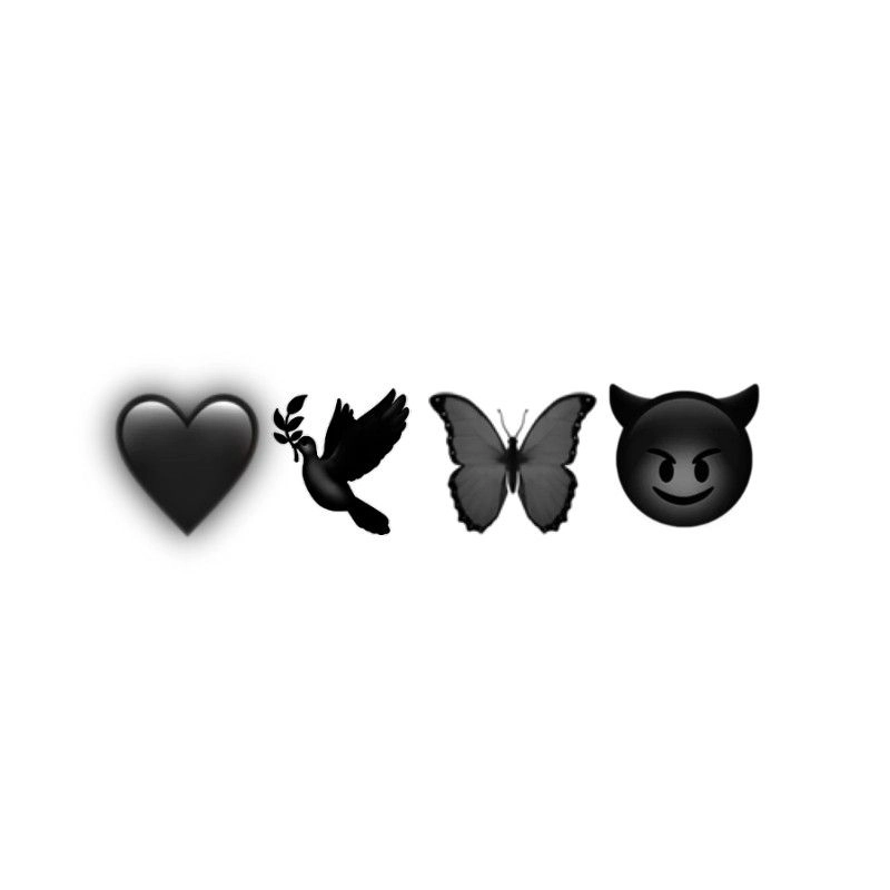 instagram dp emoji black