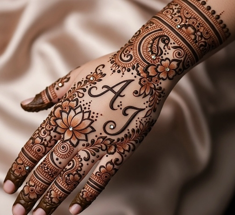 j a mehndi design