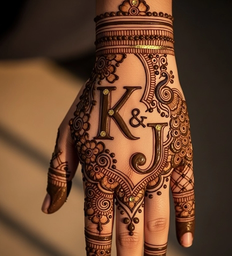 j k mehndi design