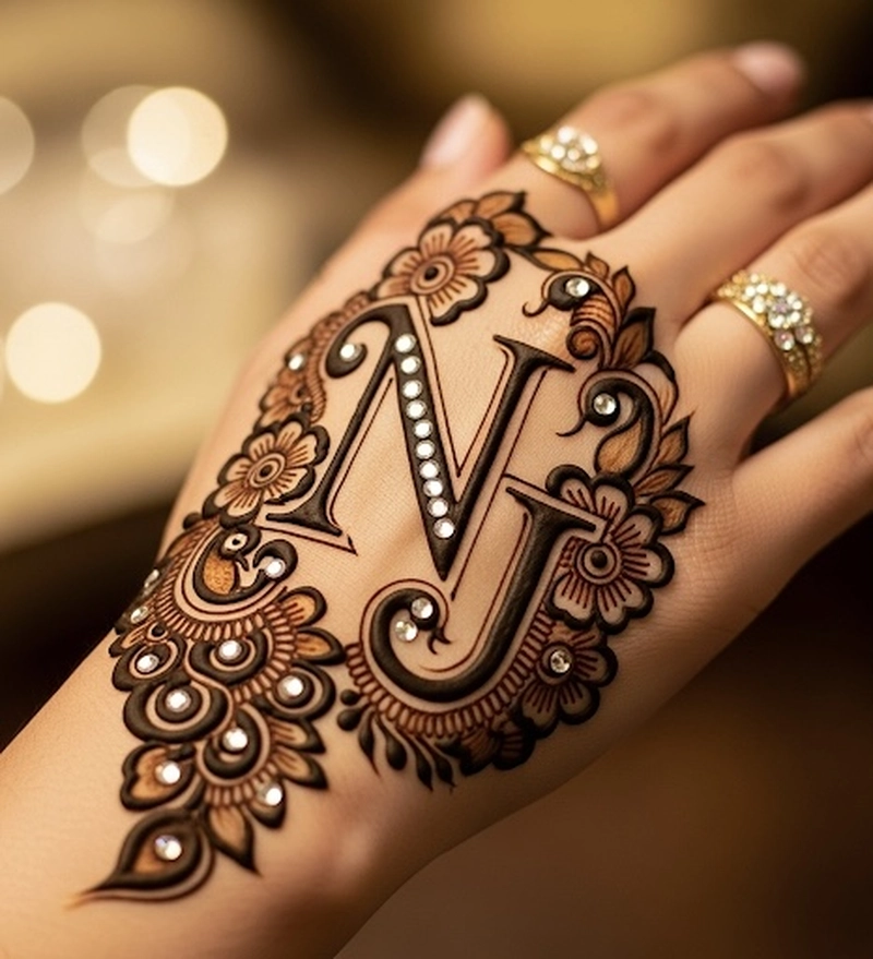 j n mehndi design