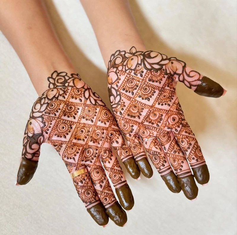 jaal mehndi design easy