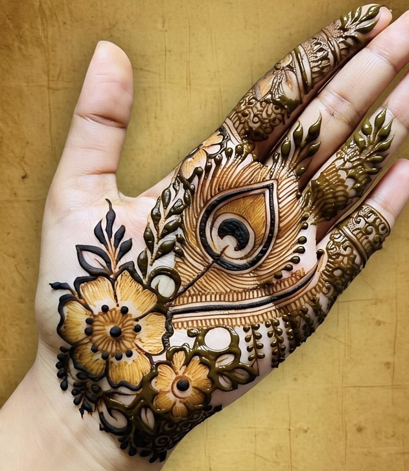 janmashtami par mehndi design