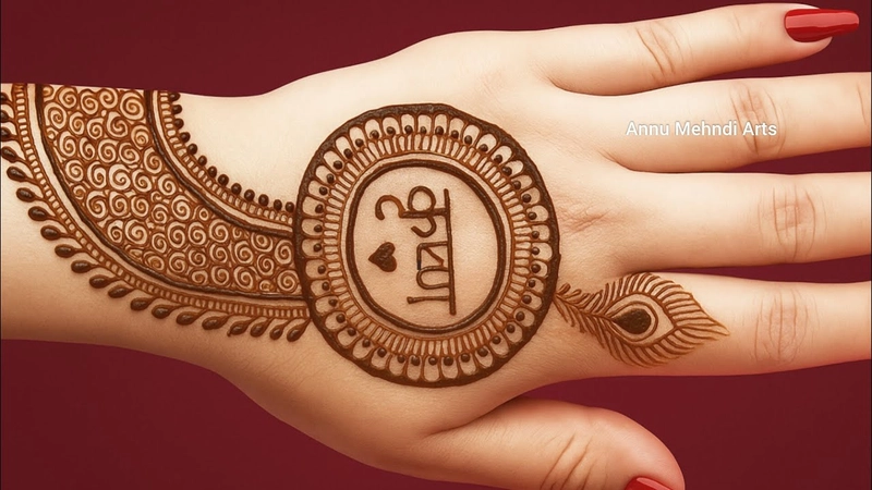 janmashtami special mehndi design easy