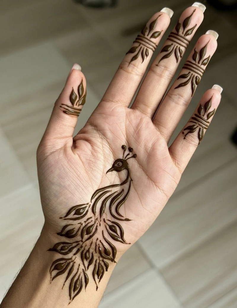 janmashtami theme mehndi designs