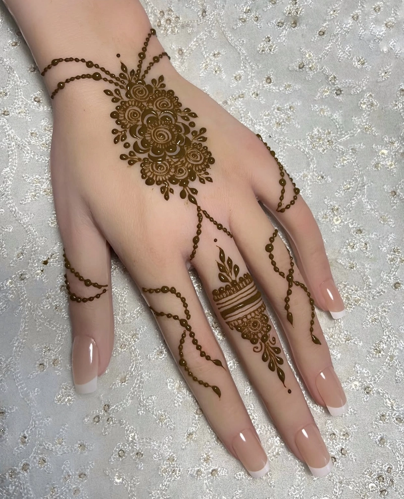 jewellery mehndi designs for back hands