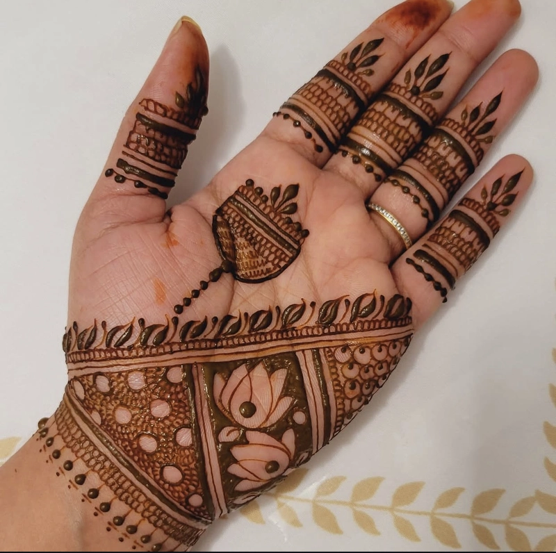 jhumka mehndi design easy and beautiful