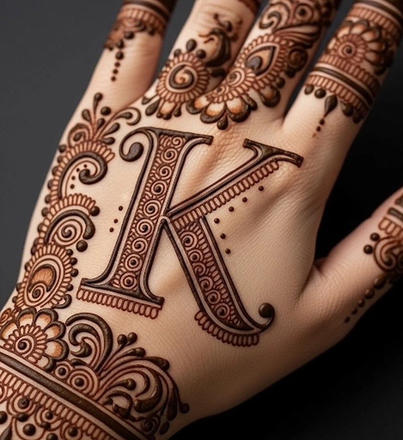 k mehndi design photo