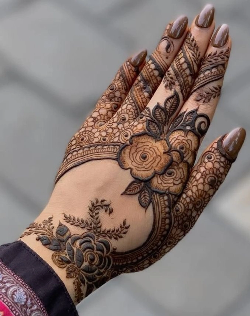 kashees mehndi design back hand