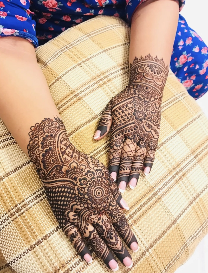 kashees mehndi design bridal simple