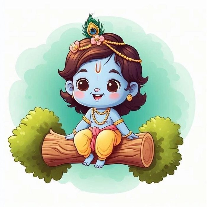 krishna cartoon dp for instagram