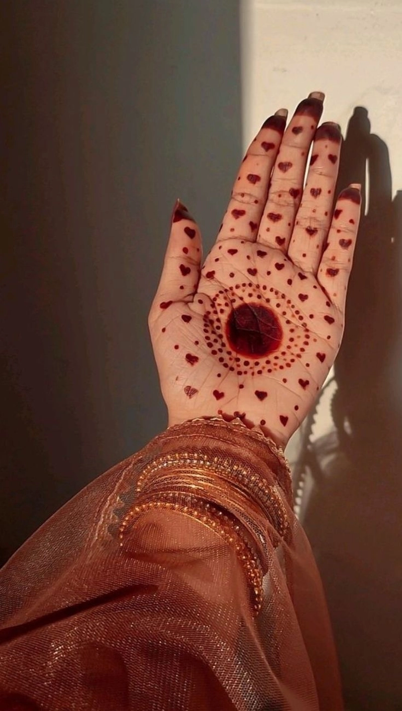 love mehndi design image simple