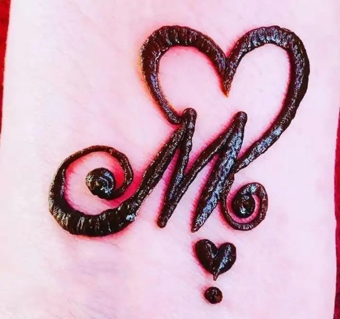 m name ki mehndi design