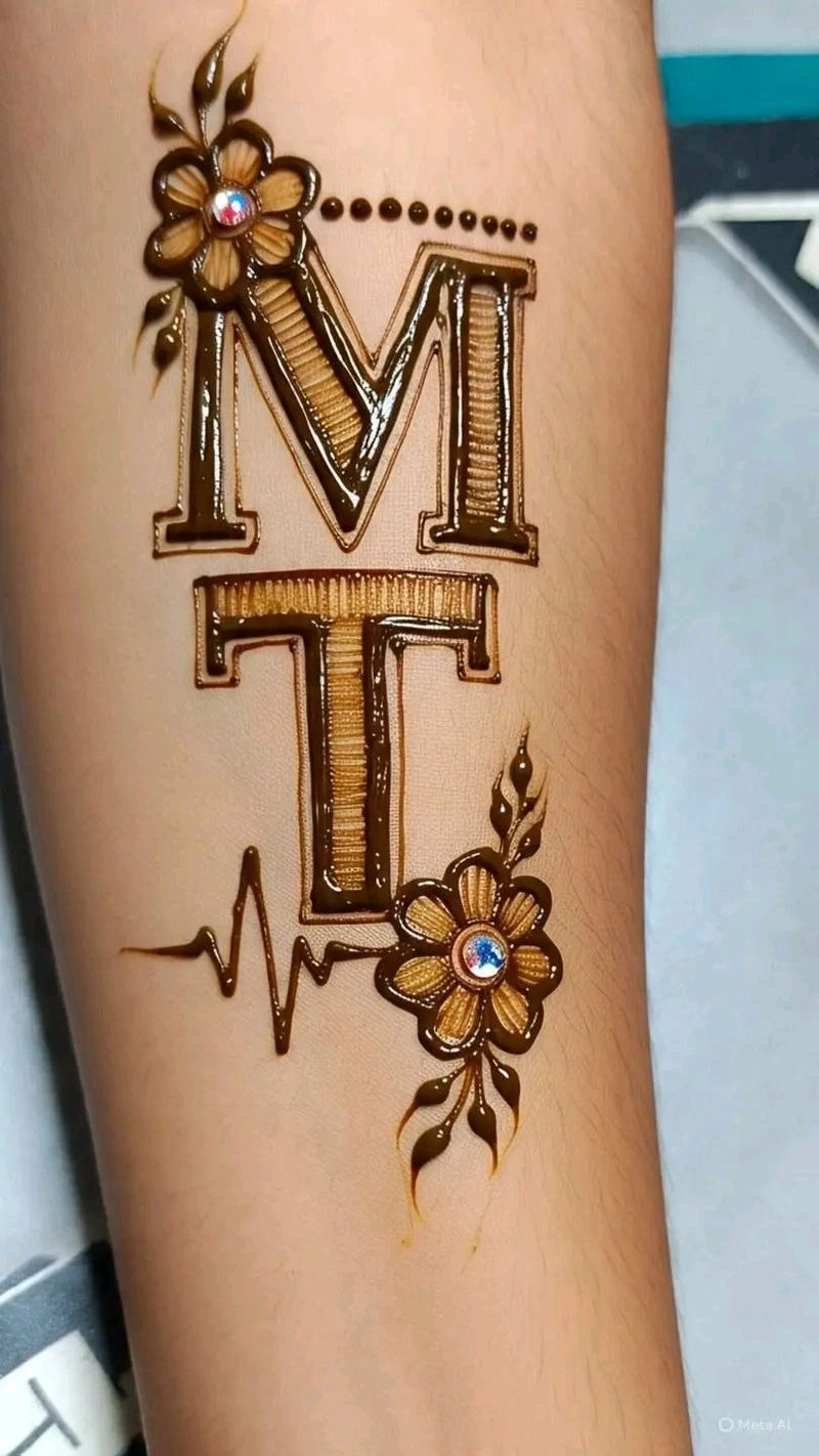 m t mehndi design
