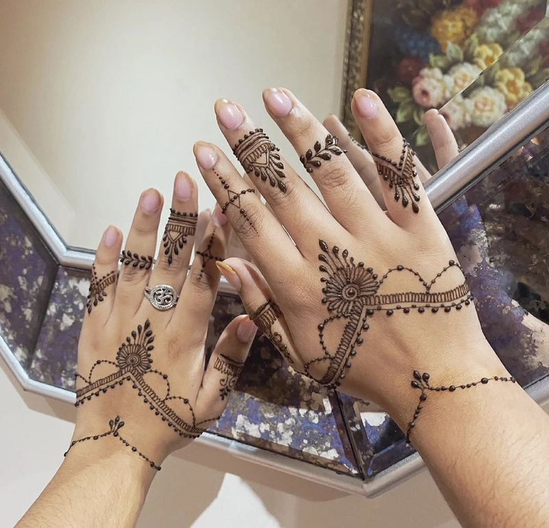 mehendi jewellery for bride