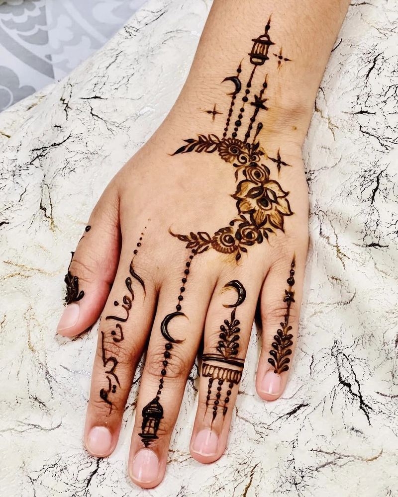 mehendi only for fingers
