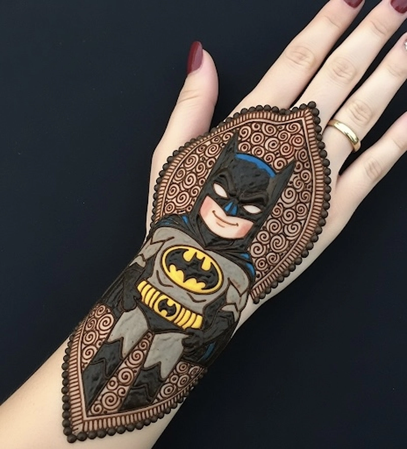 mehndi cartoon design
