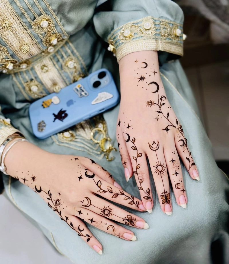 mehndi design easy and beautiful only fingers