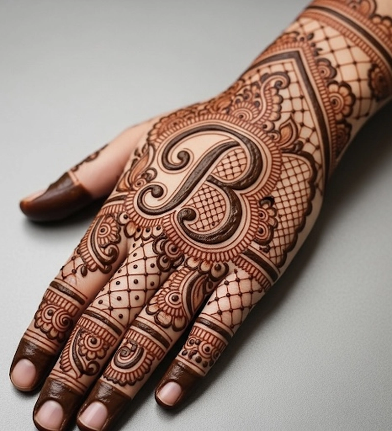 mehndi design for b