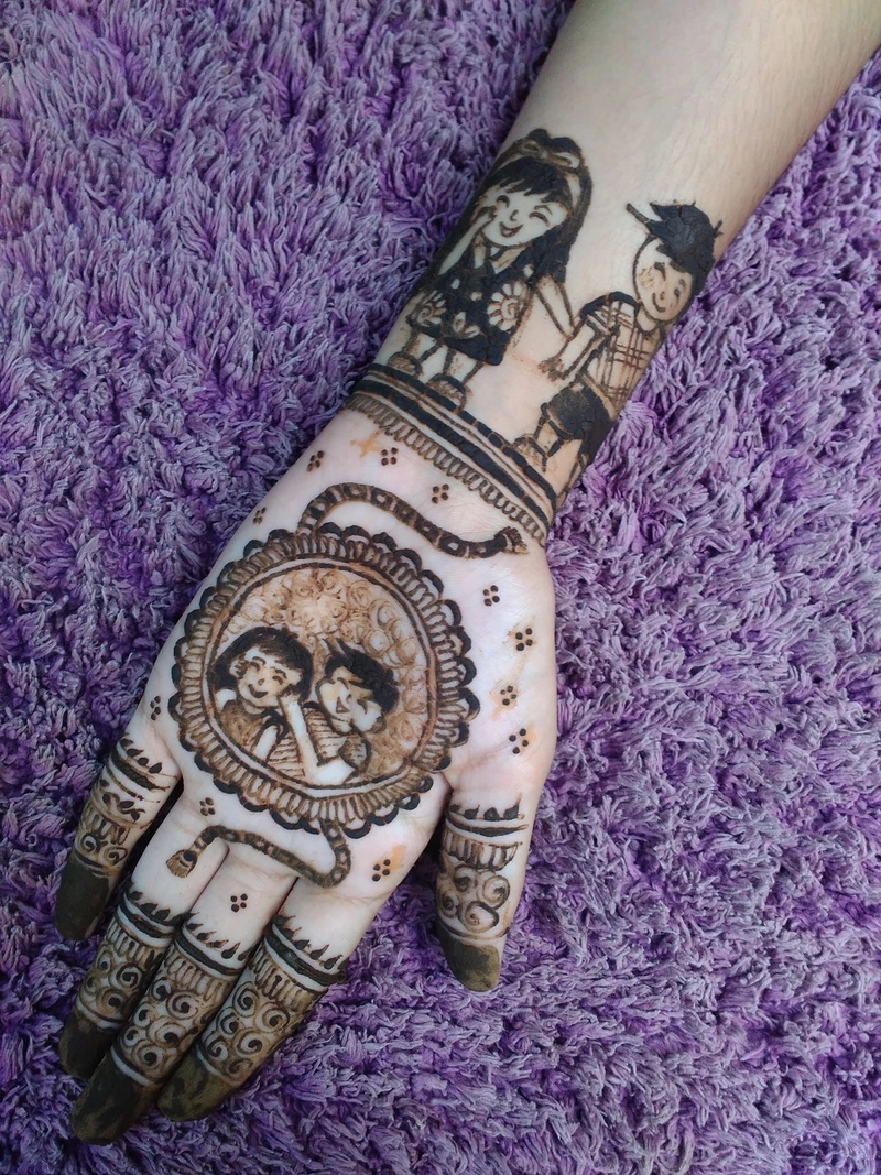 mehndi design for raksha bandhan