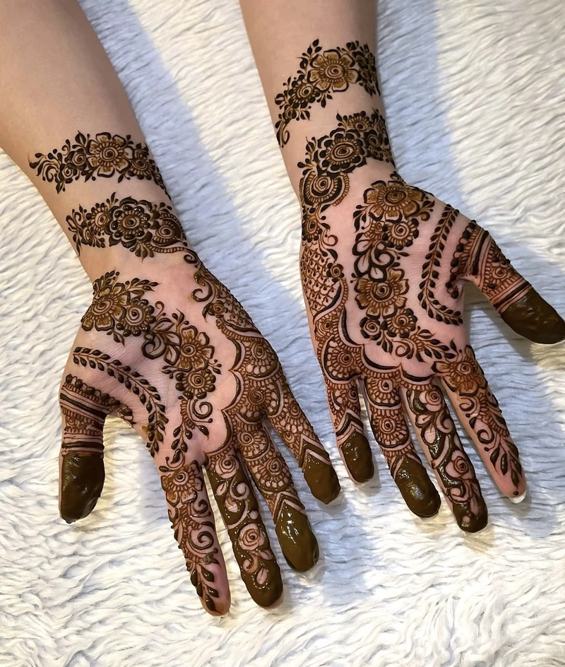 mehndi design front hand for eid