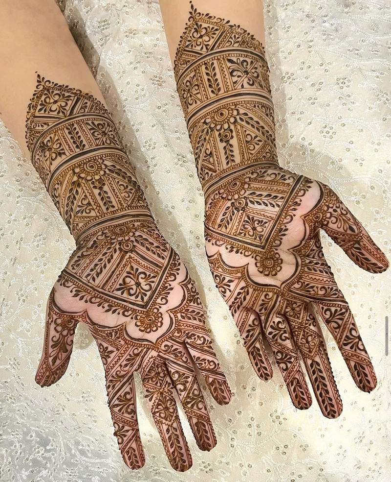 mehndi design front hand full simple and beautiful