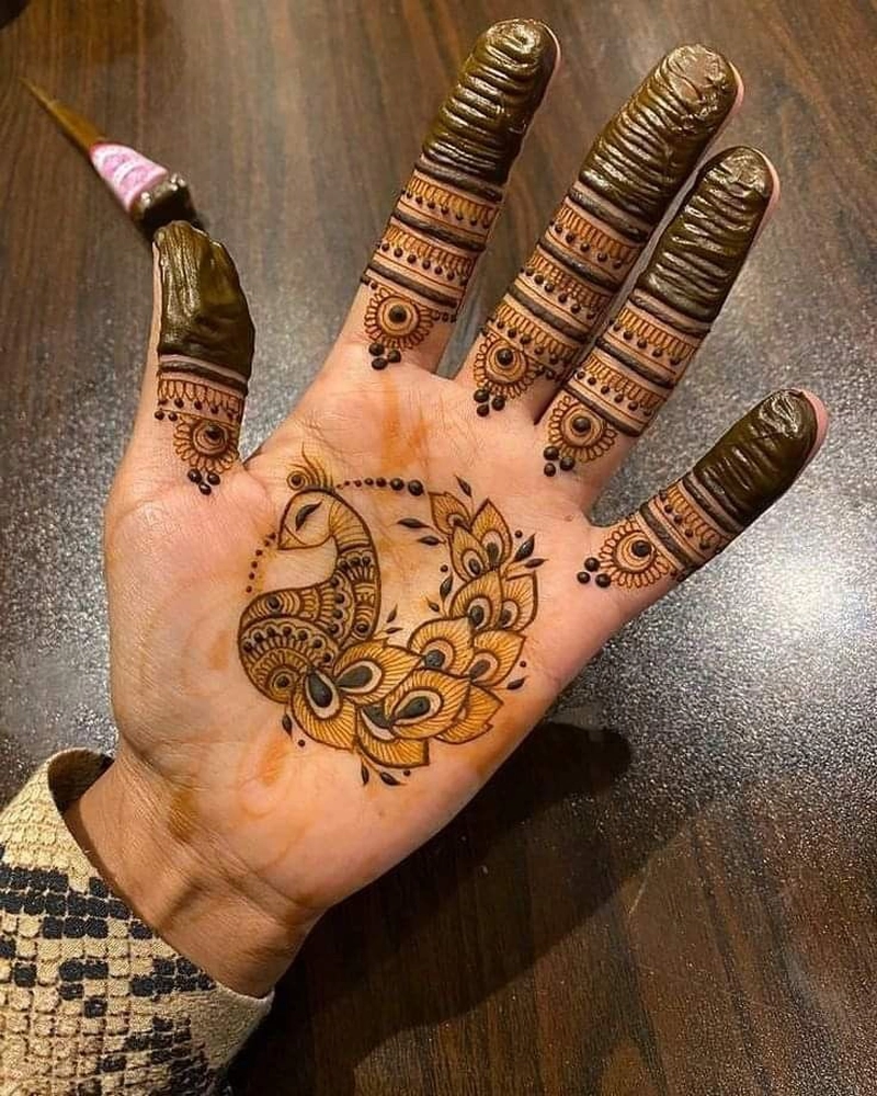 mehndi design in janmashtami