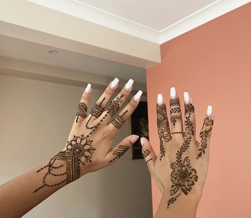 mehndi design jewellery style