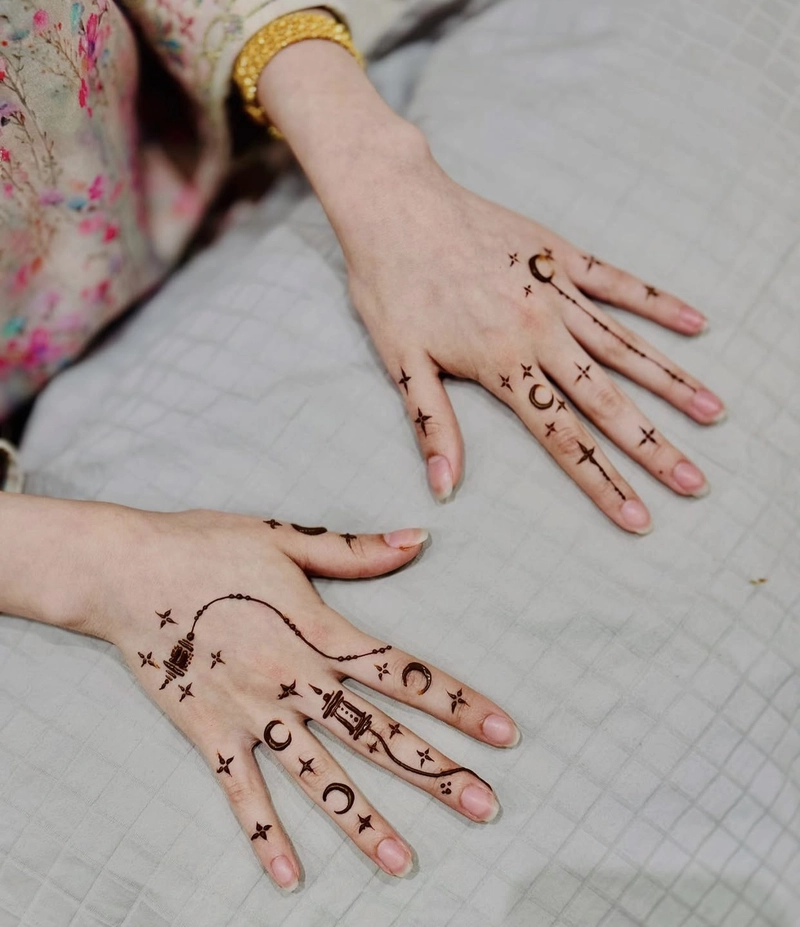 mehndi design only fingers
