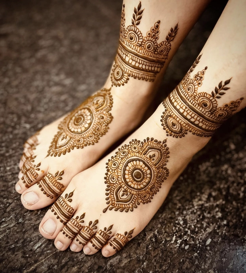 mehndi design pair ka simple and beautiful
