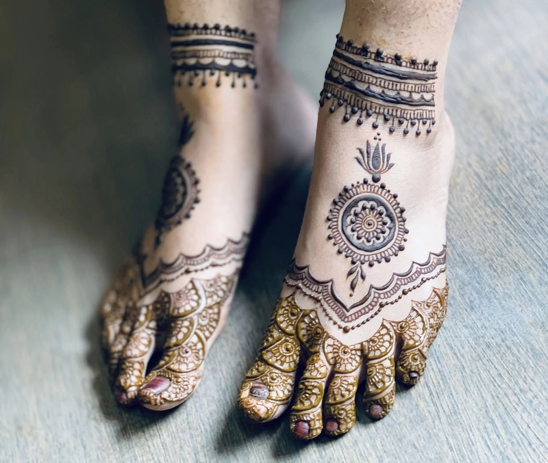 mehndi design pair kadulhansimple images