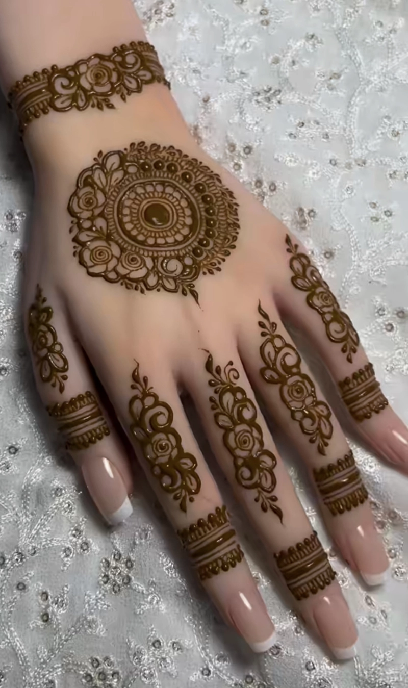 mehndi design photo simple and beautiful back hand