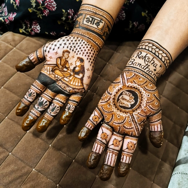 mehndi design raksha bandhan special simple