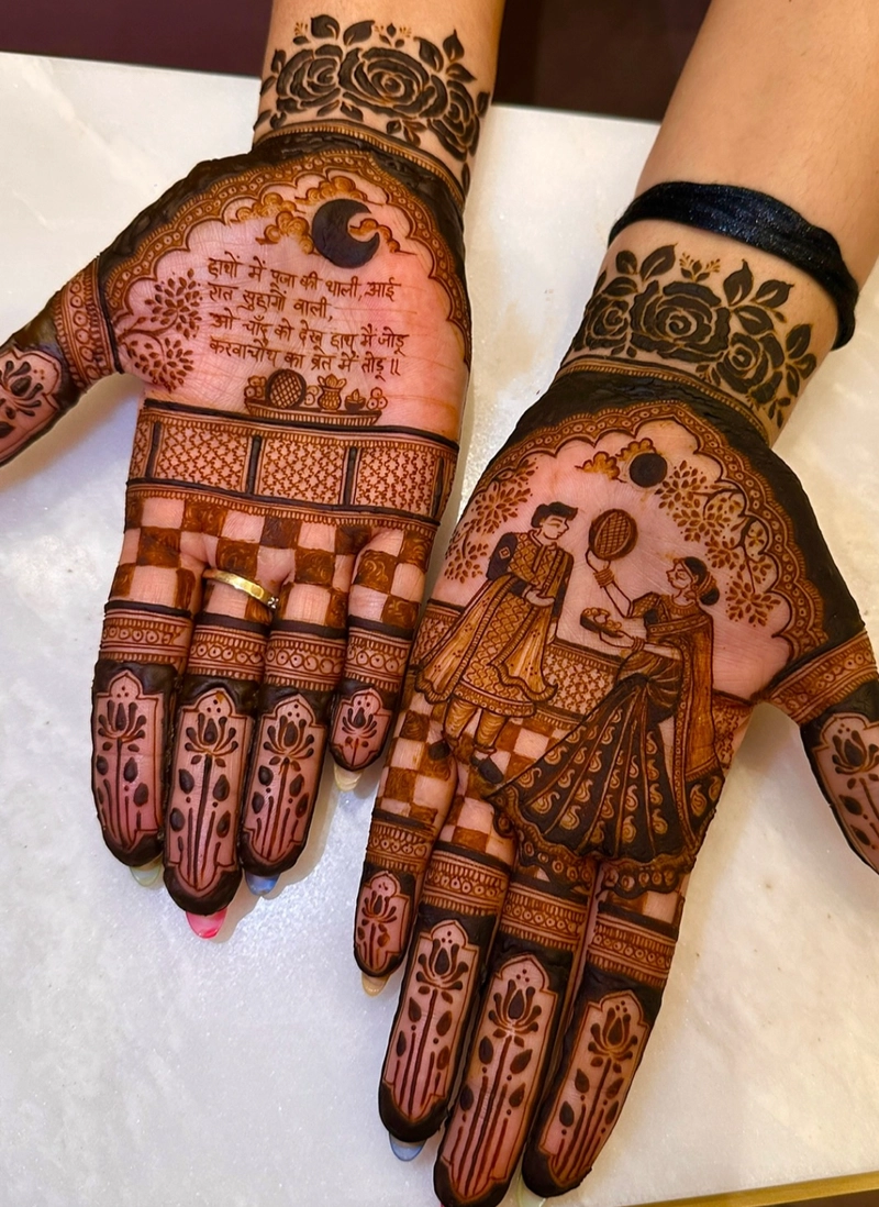 mehndi design vat savitri puja photo