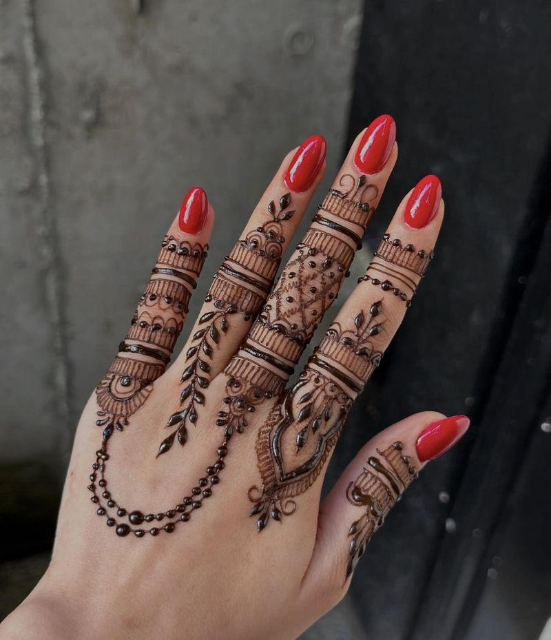 mehndi ungli ki design