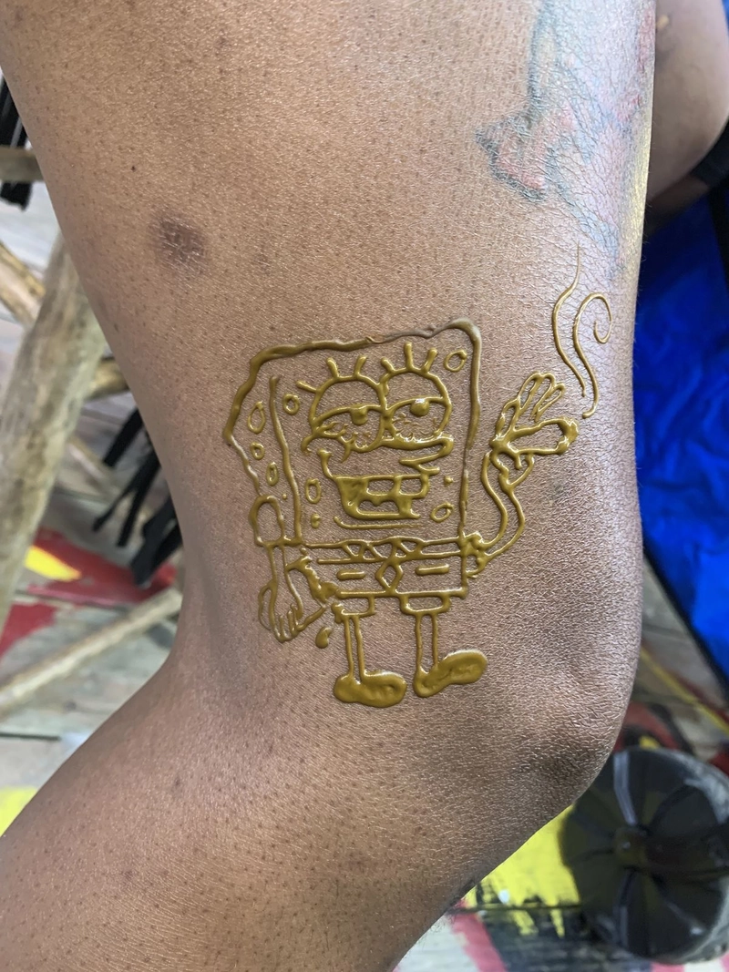 new cartoon mehndi design