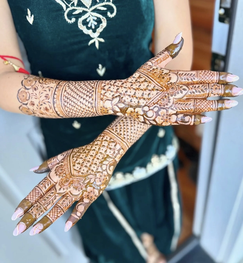 new jaal mehndi design